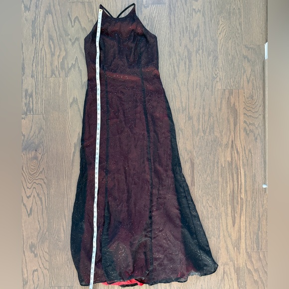 ❤️🖤 Vintage Y2K Red & Black Glitter Overlay Gown 🖤❤️ - Picture 11 of 11